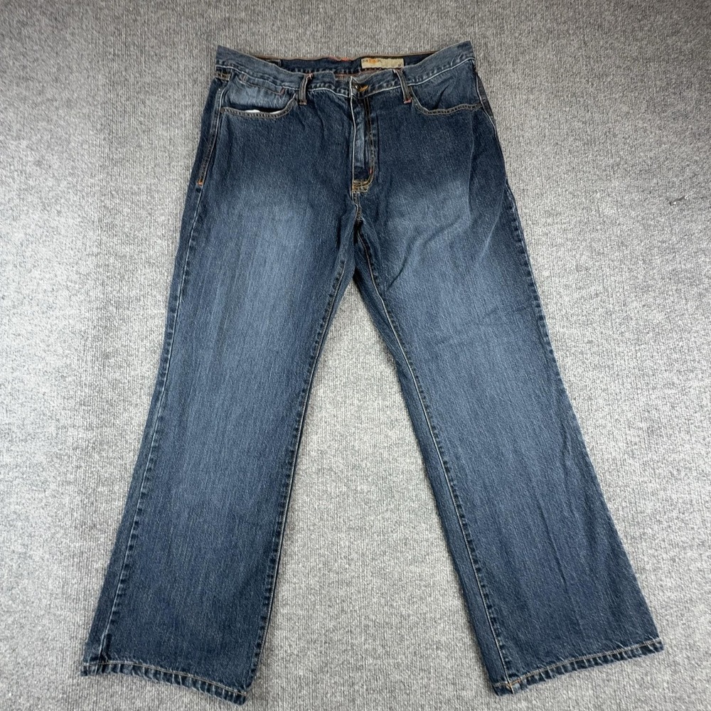 MBX Jeans Mens 38x30 Blue Medium Wash Regular Fit Straight Leg Denim Pants
